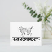 Carte Postale Humoriste Labradoodle (Debout devant)