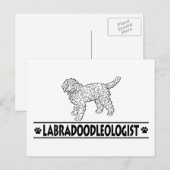 Carte Postale Humoriste Labradoodle (Devant / Derrière)
