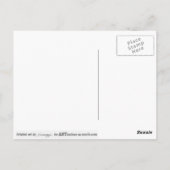 Carte postale humoristique avec œuvre originale (Dos)