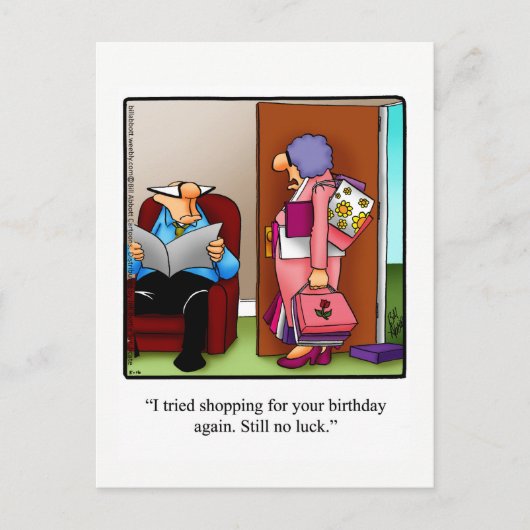 Carte postale humoristique d'anniversaire drôle (Devant)
