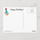 Carte postale humoristique d'anniversaire drôle (Dos)