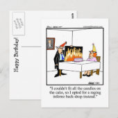 Carte postale humoristique d'anniversaire "Spectic (Devant / Derrière)