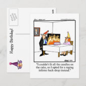 Carte postale humoristique d'anniversaire "Spectic (Devant / Derrière)