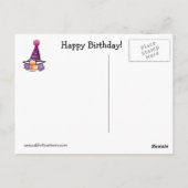 Carte postale humoristique d'anniversaire "Spectic (Dos)