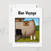 Carte postale humoristique de bateau de croisière  (Devant / Derrière)