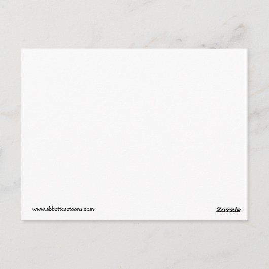 Carte postale humoristique de bon rétablissement (Dos)