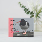 Carte postale humoristique de bon rétablissement p (Debout devant)