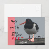 Carte postale humoristique de bon rétablissement p (Devant / Derrière)