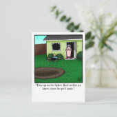 Carte postale humoristique de joyeux anniversaire  (Debout devant)