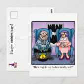 Carte postale humoristique de joyeux anniversaire  (Devant / Derrière)