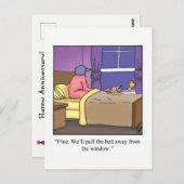 Carte postale humoristique de joyeux anniversaire  (Devant / Derrière)