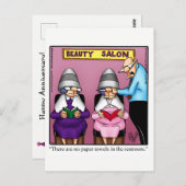 Carte postale humoristique de joyeux anniversaire  (Devant / Derrière)