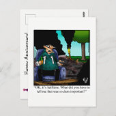 Carte postale humoristique de joyeux anniversaire  (Devant / Derrière)