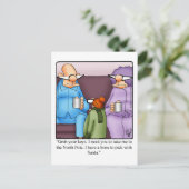 Carte postale humoristique de Noël (Debout devant)