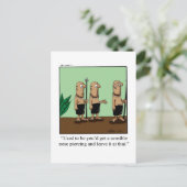 Carte postale humoristique de piercings simples (Debout devant)