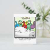 Carte postale humoristique de rétablissement (Debout devant)