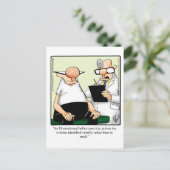 Carte postale humoristique de rétablissement (Debout devant)