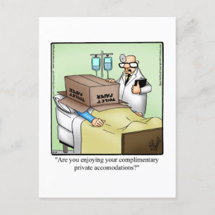 Carte postale humoristique de rétablissement amusa