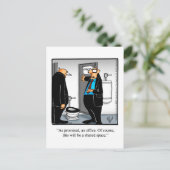 Carte postale humoristique de retraite "Lunettes d (Debout devant)