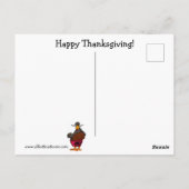 Carte postale humoristique de Thanksgiving (Dos)