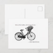 Carte postale humoristique et sarcastique (Devant / Derrière)