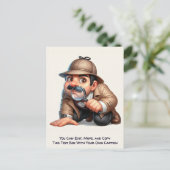 Carte postale humoristique personnalisable pour to (Debout devant)