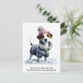 Carte postale humoristique personnalisable pour to (Debout devant)