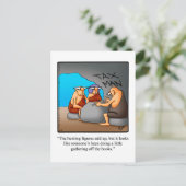 Carte postale humoristique pour comptable (Debout devant)