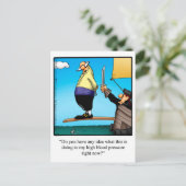 Carte postale humoristique "Se sentir mieux" drôle (Debout devant)