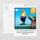 Carte postale humoristique "Se sentir mieux" drôle (Devant / Derrière)