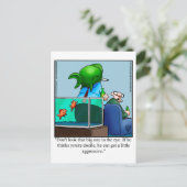 Carte postale humoristique sur l'aquarium "Spectic (Debout devant)