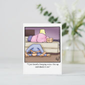 Carte postale humoristique sur le mariage amusant (Debout devant)