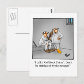 Carte postale humoristique sur le vin drôle  (Devant / Derrière)