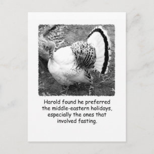 Carte postale humoristique Turquie Thanksgiving