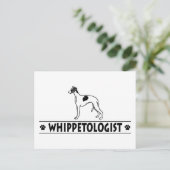 Carte Postale Humoristique Whippet (Debout devant)