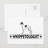 Carte Postale Humoristique Whippet (Devant / Derrière)