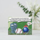 Carte Postale humour Alien (Debout devant)