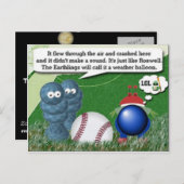 Carte Postale humour Alien (Devant / Derrière)