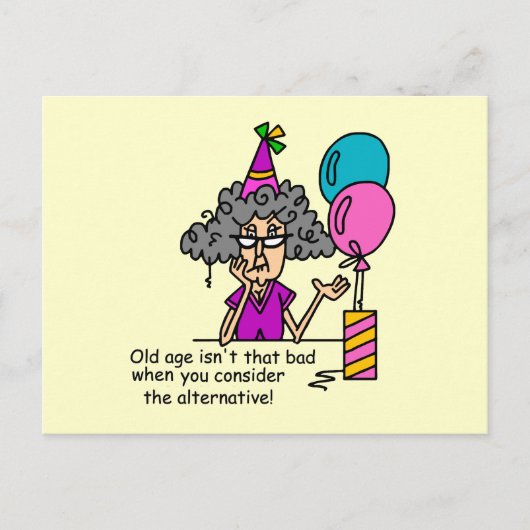 Carte Postale Humour alternatif d'anniversaire (Devant)