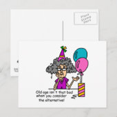 Carte Postale Humour alternatif d'anniversaire (Devant / Derrière)