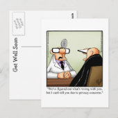 Carte postale Humour amusante (Devant / Derrière)