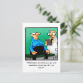 Carte postale Humour amusante (Debout devant)