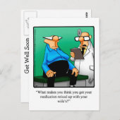 Carte postale Humour amusante (Devant / Derrière)