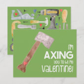 Carte postale humour Axe You Valentines (Devant / Derrière)