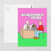 Carte Postale Humour bientôt dans le cabinet du médecin (Devant / Derrière)