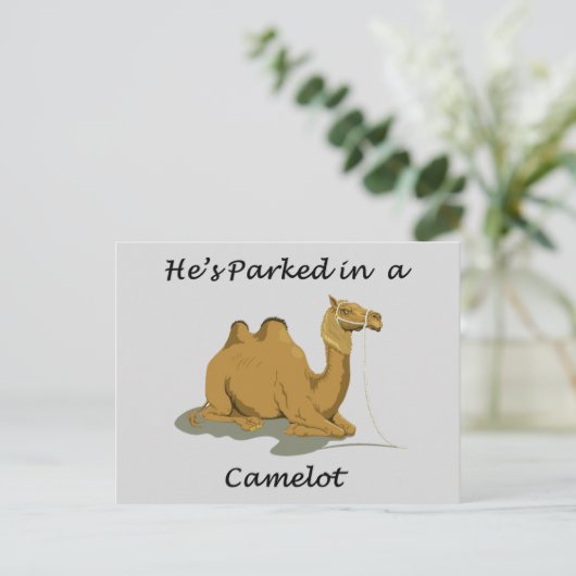 Carte Postale Humour Camel Camelot (Debout devant)