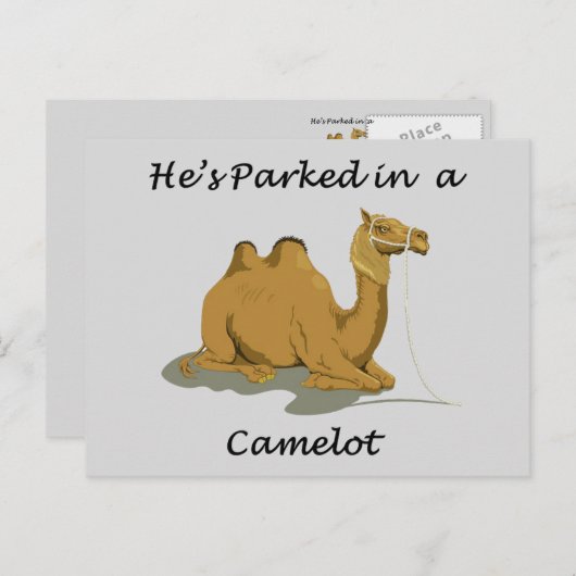 Carte Postale Humour Camel Camelot (Devant / Derrière)