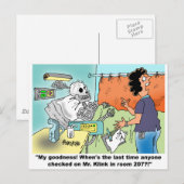 Carte Postale Humour Cartoon Médicale (Devant / Derrière)