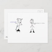 Carte Postale Humour Clarinet (Devant / Derrière)