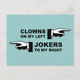Carte Postale Humour Clowns & Jokers